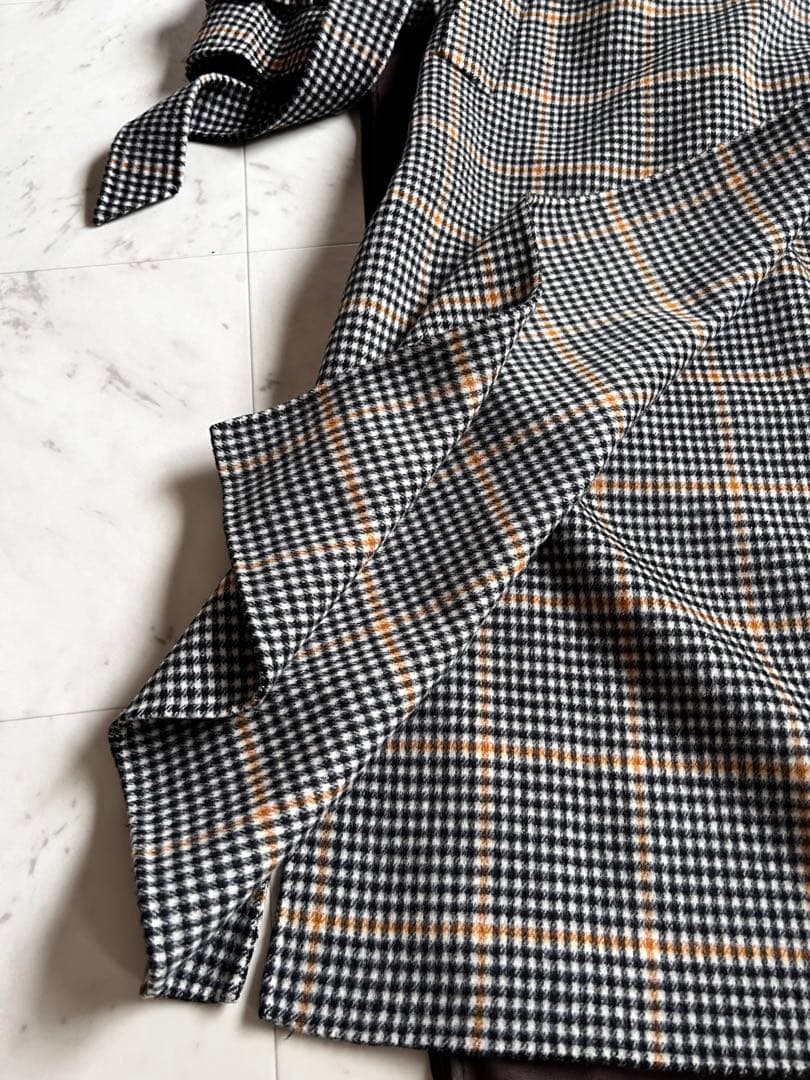 近年　アイコンコート　クチートアマーノ　希少　ギンガムチェック　大きいサイズ