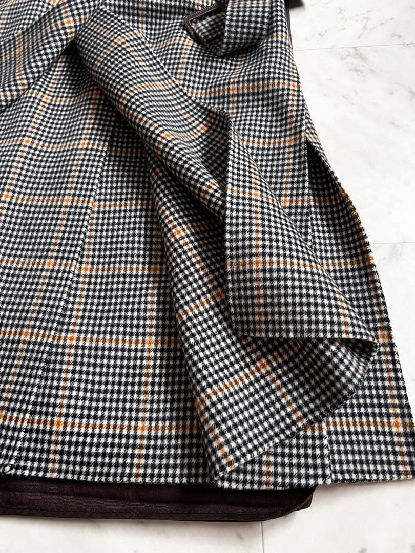 近年　アイコンコート　クチートアマーノ　希少　ギンガムチェック　大きいサイズ