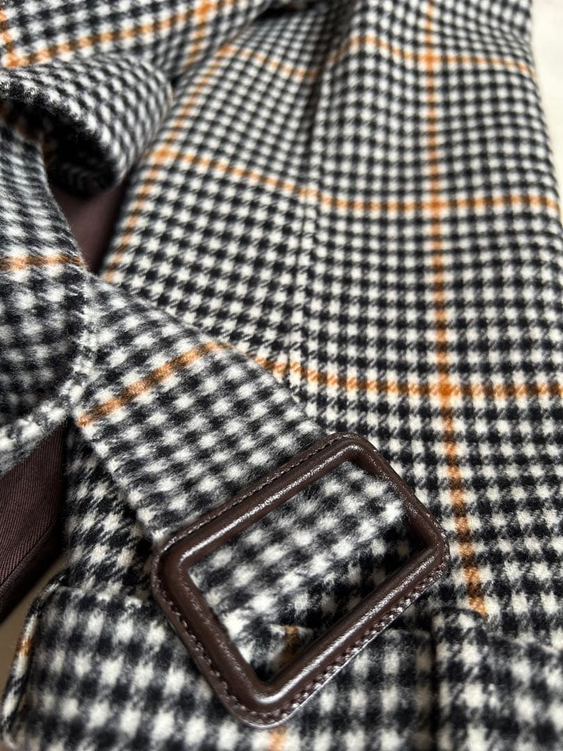 近年　アイコンコート　クチートアマーノ　希少　ギンガムチェック　大きいサイズ