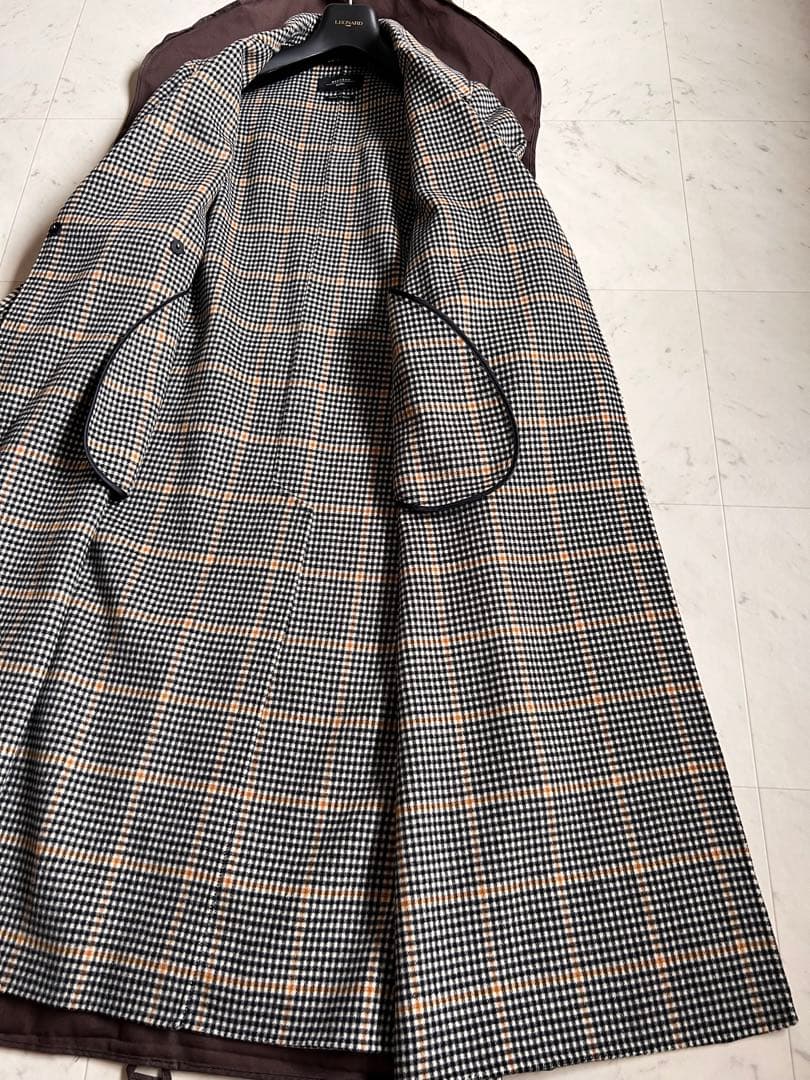 近年　アイコンコート　クチートアマーノ　希少　ギンガムチェック　大きいサイズ
