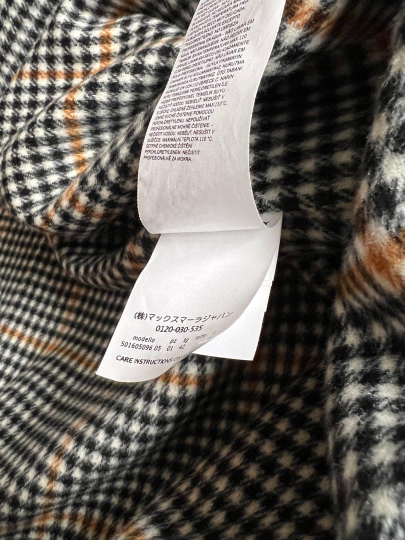 近年　アイコンコート　クチートアマーノ　希少　ギンガムチェック　大きいサイズ