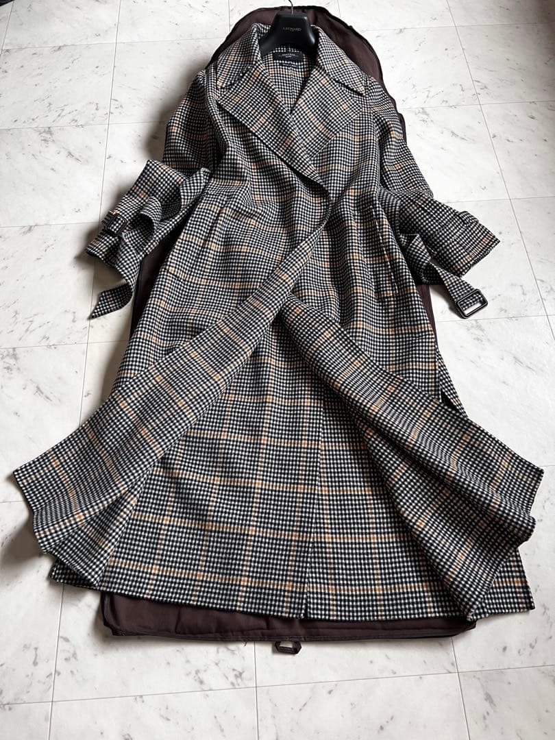 近年　アイコンコート　クチートアマーノ　希少　ギンガムチェック　大きいサイズ
