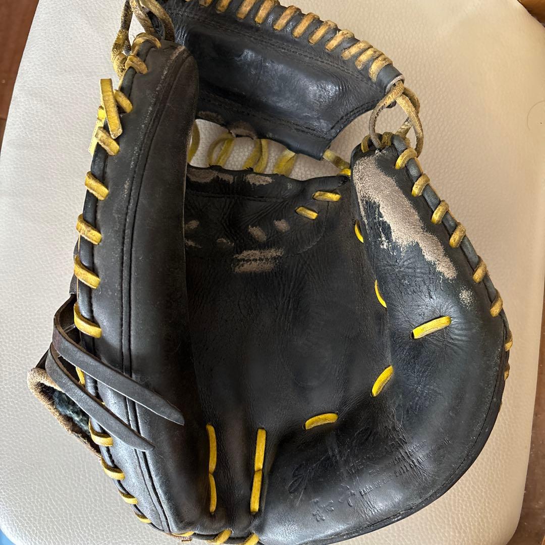 黒 レザー 硬式野球グローブ