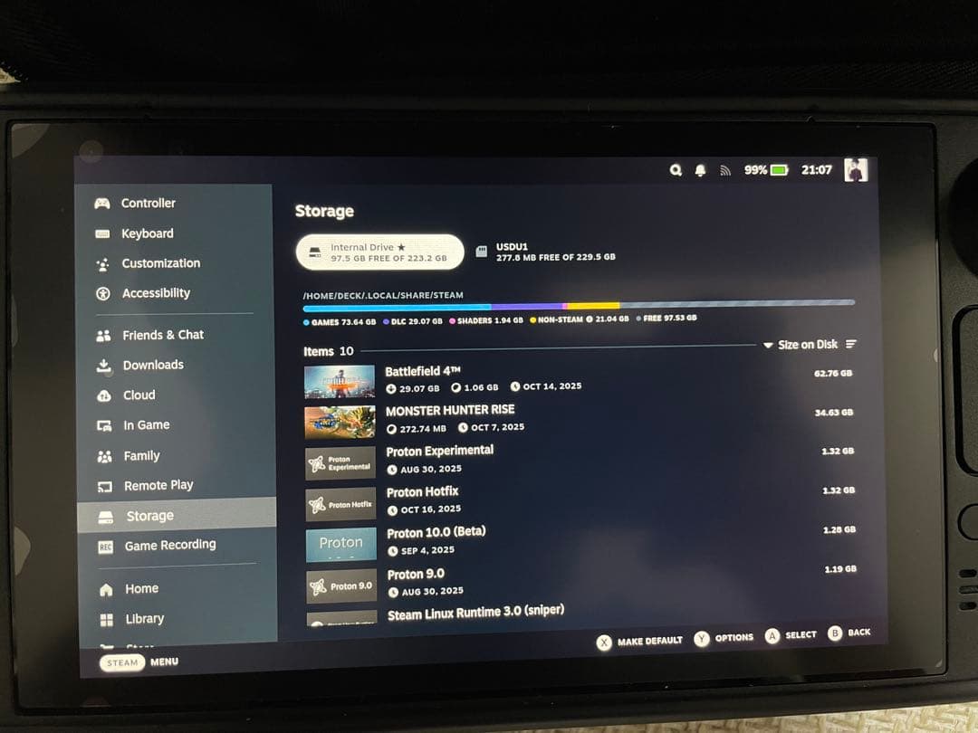 Steam Deck LCD モデル 256GB SSD
