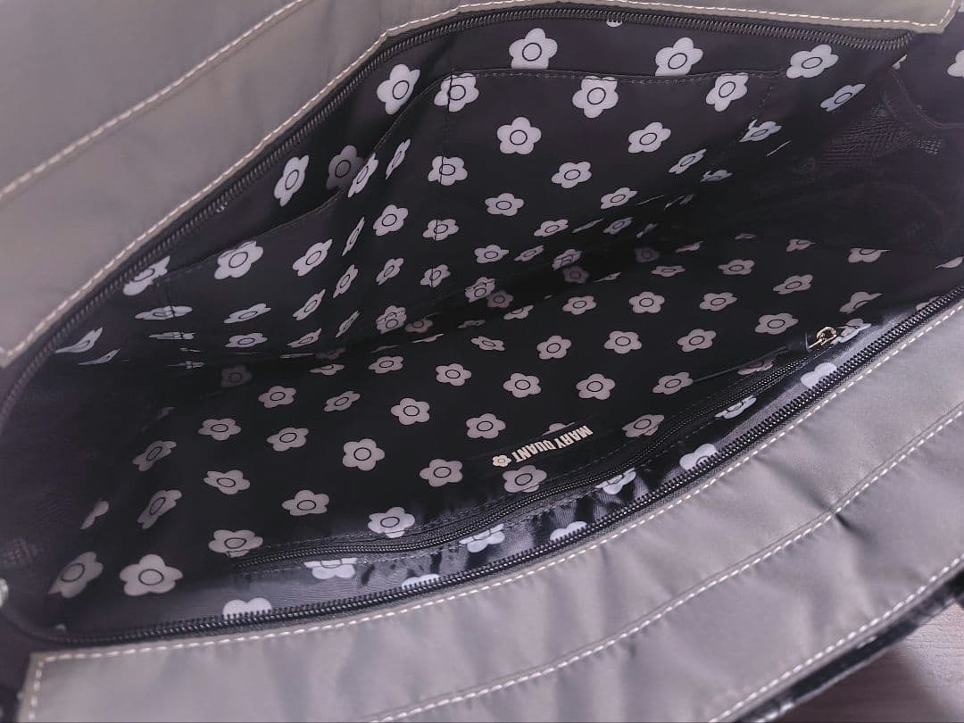 【新品・タグ付き】ナイロンデイジーステッチ トート（グレー）