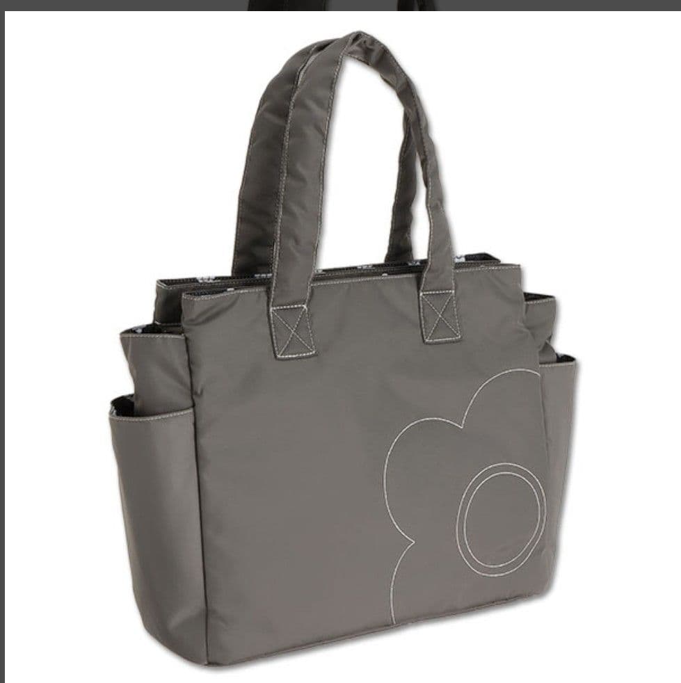 【新品・タグ付き】ナイロンデイジーステッチ トート（グレー）