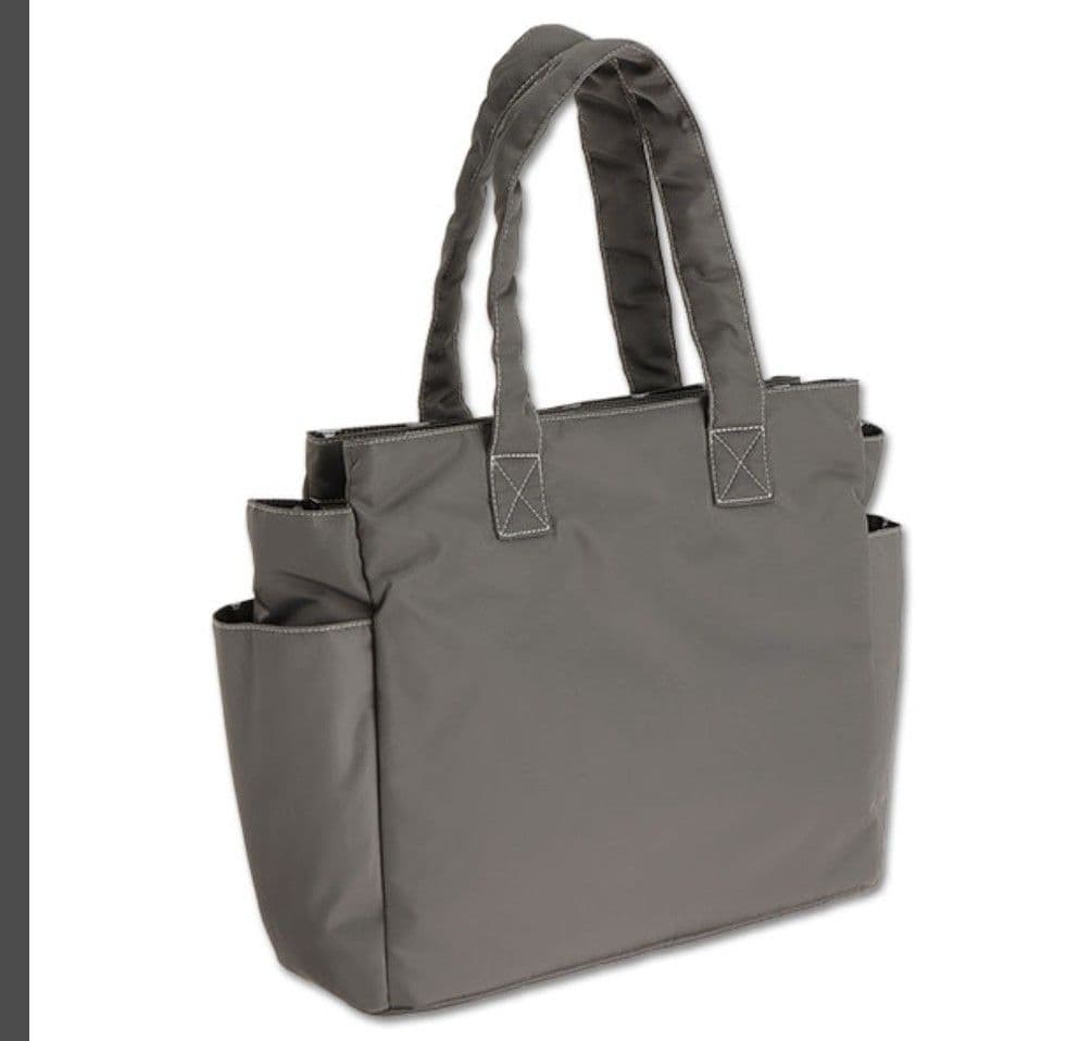 【新品・タグ付き】ナイロンデイジーステッチ トート（グレー）