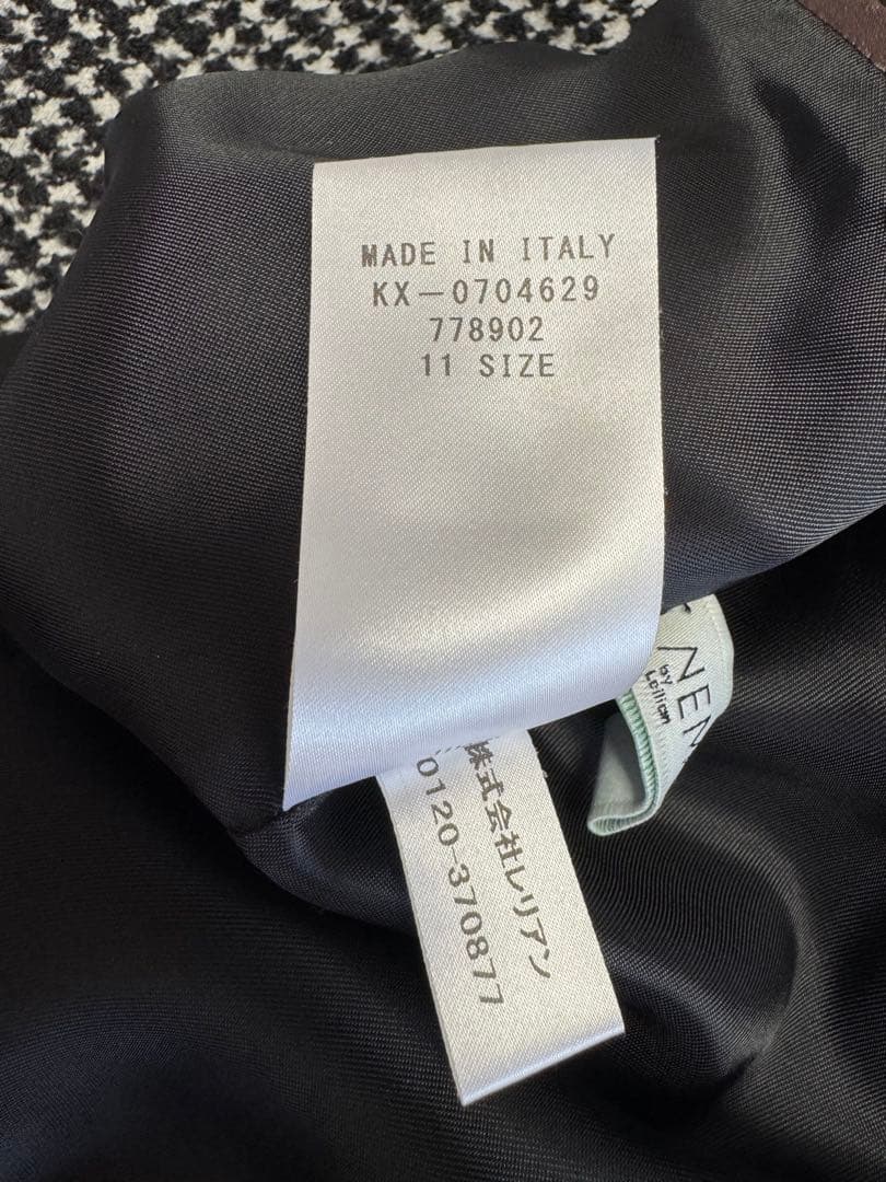 お値下げ中❄︎ レリアンイタリア製チェック柄チェスターコート11号