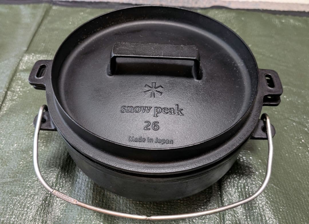 スノーピーク 26 ダッチオーブン　＆ケース、インナーネット、チャコールスタンド
