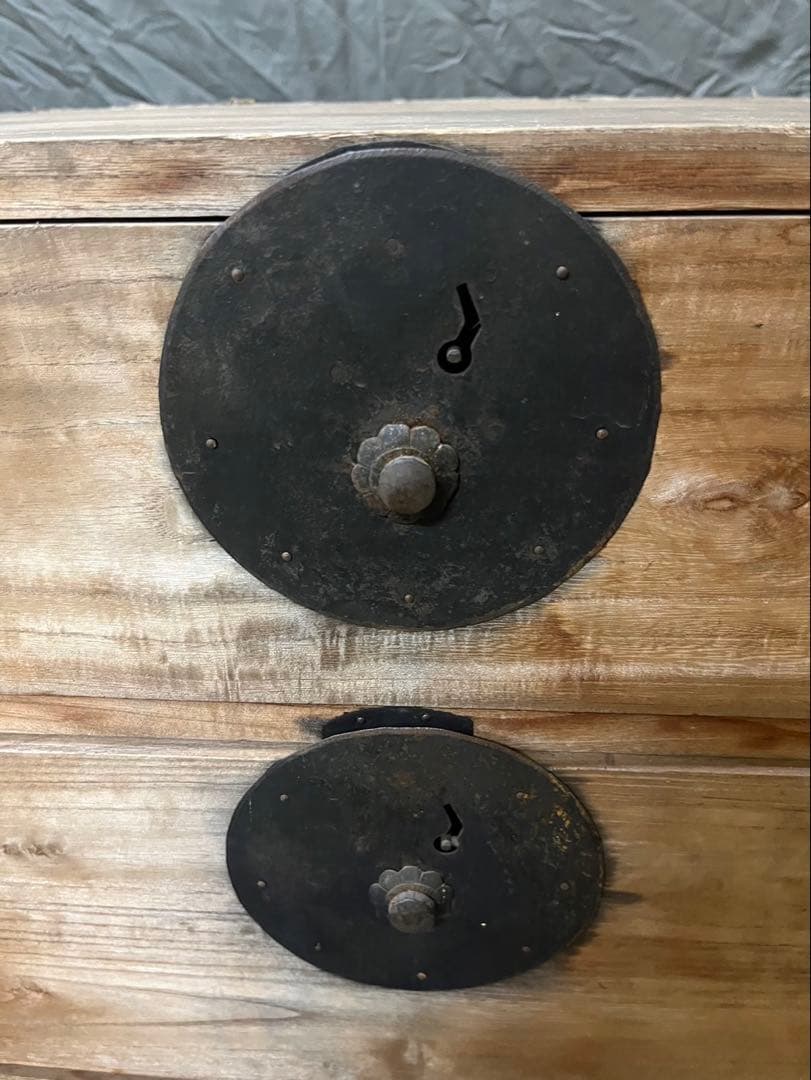 昭和レトロ 木製タンス ビンテージ 古物 骨董品 大正 明治