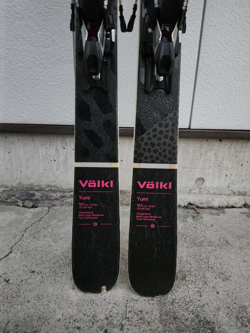 Völkl YUMI スキー板 パープル ピンク ビンディング付き