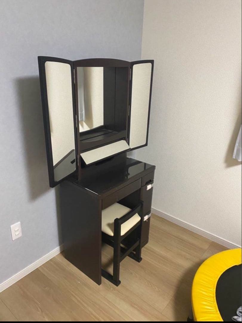 【美品】ニトリ 三面鏡ドレッサー 鏡台 ※たのメル便