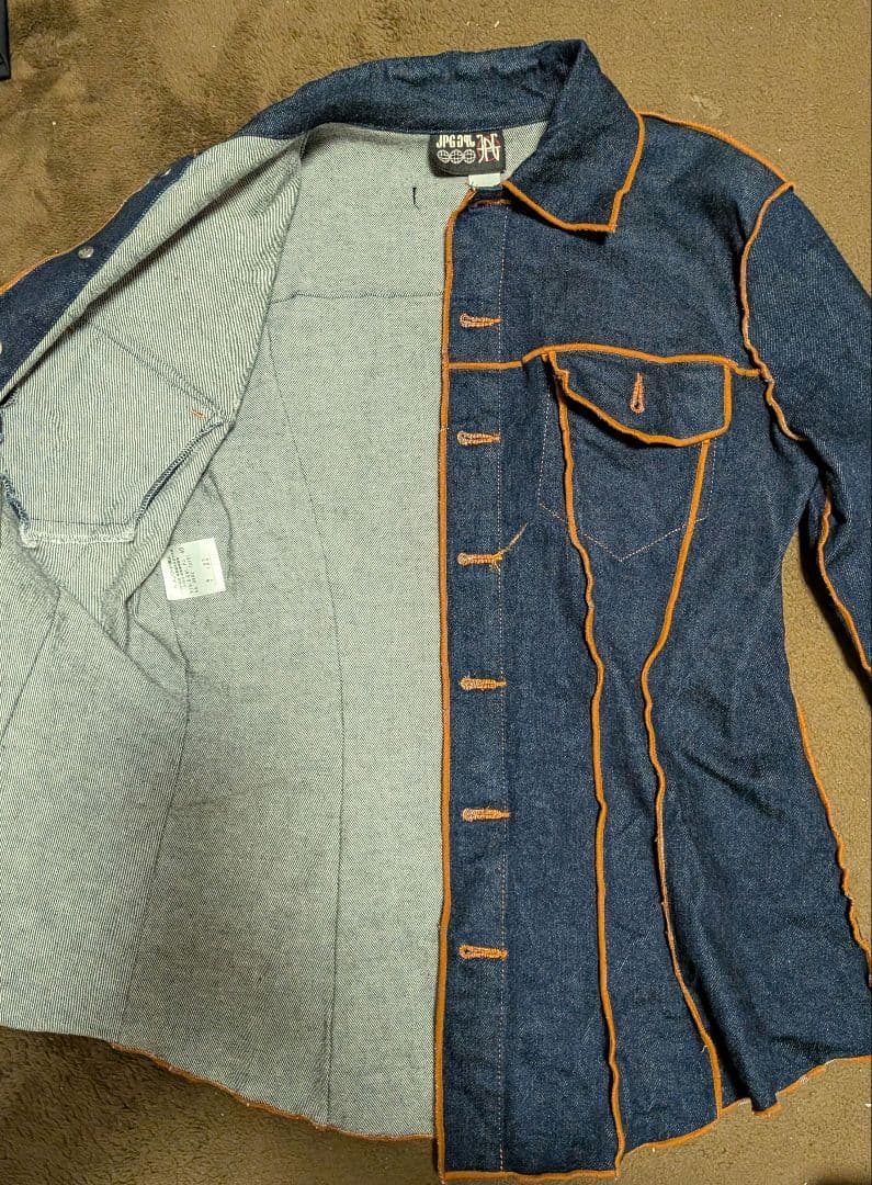 Jean Paul GAULTIER　デニムジャケット オレンジステッチ