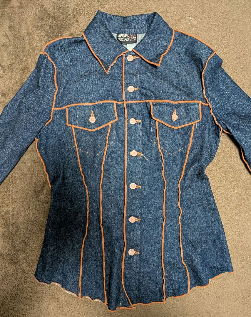 Jean Paul GAULTIER　デニムジャケット オレンジステッチ