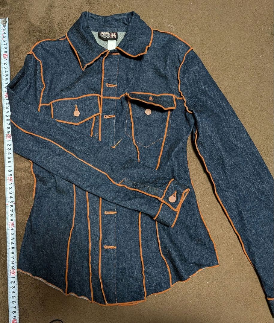 Jean Paul GAULTIER　デニムジャケット オレンジステッチ