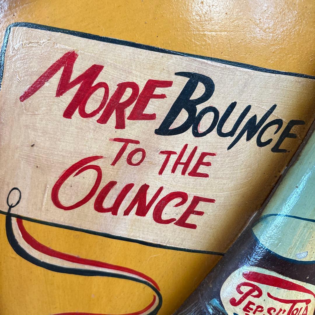 アンティーク雑貨 ハンドペイント ウォールサイン 木製 ウッドパネル Pepsi