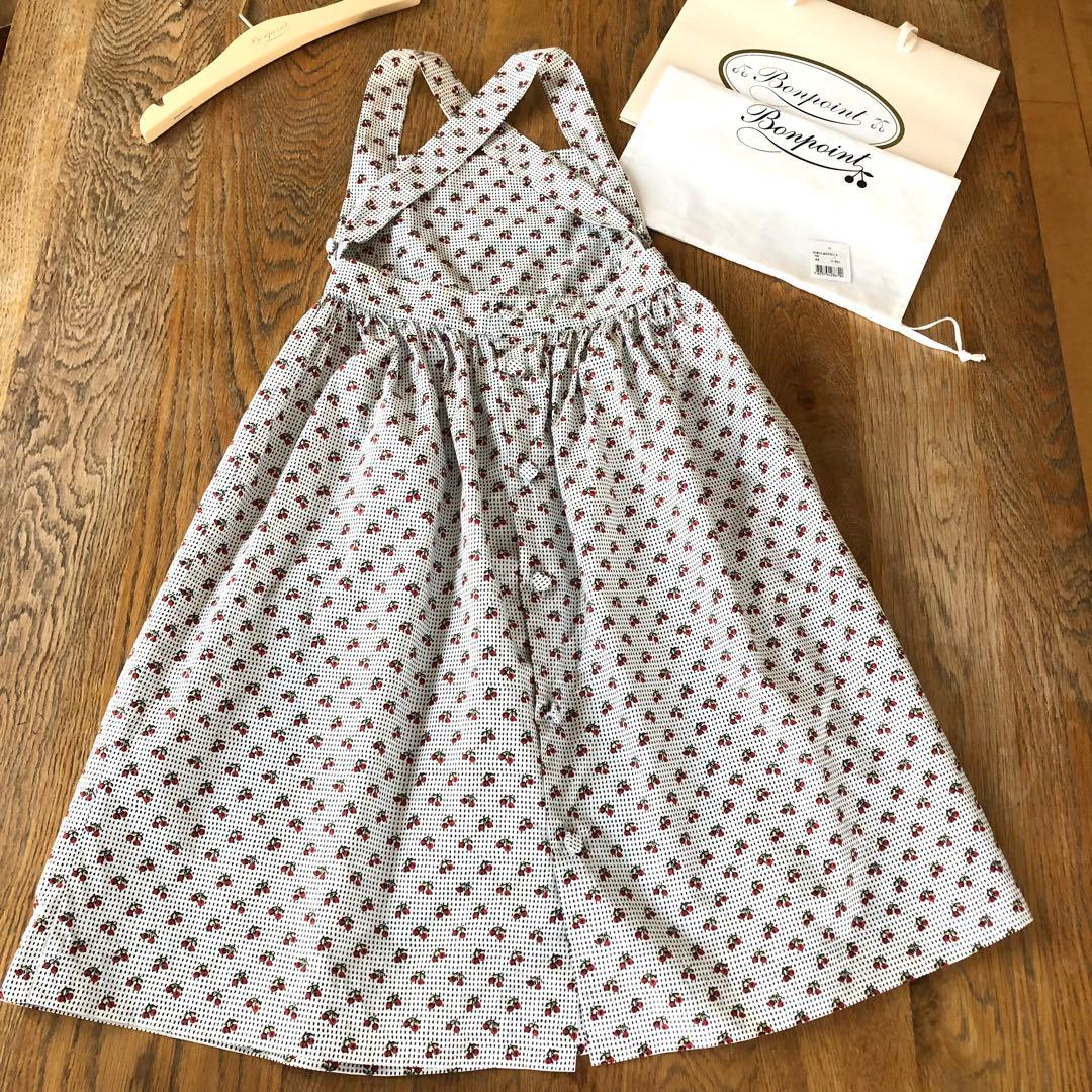 Bonpoint♡チェリー エプロンドレス 8A