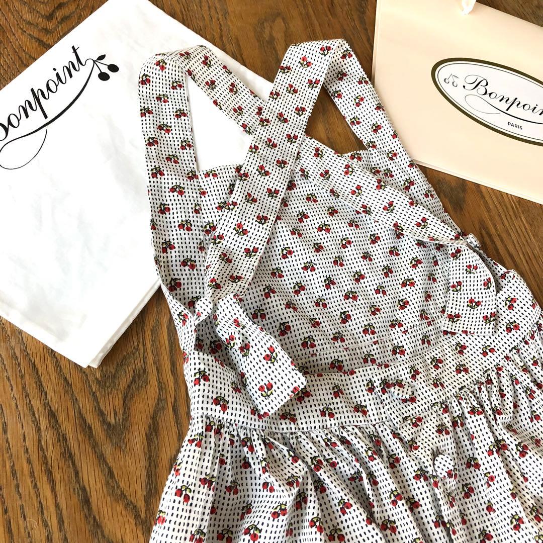 Bonpoint♡チェリー エプロンドレス 8A