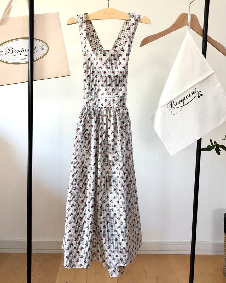 Bonpoint♡チェリー エプロンドレス 8A