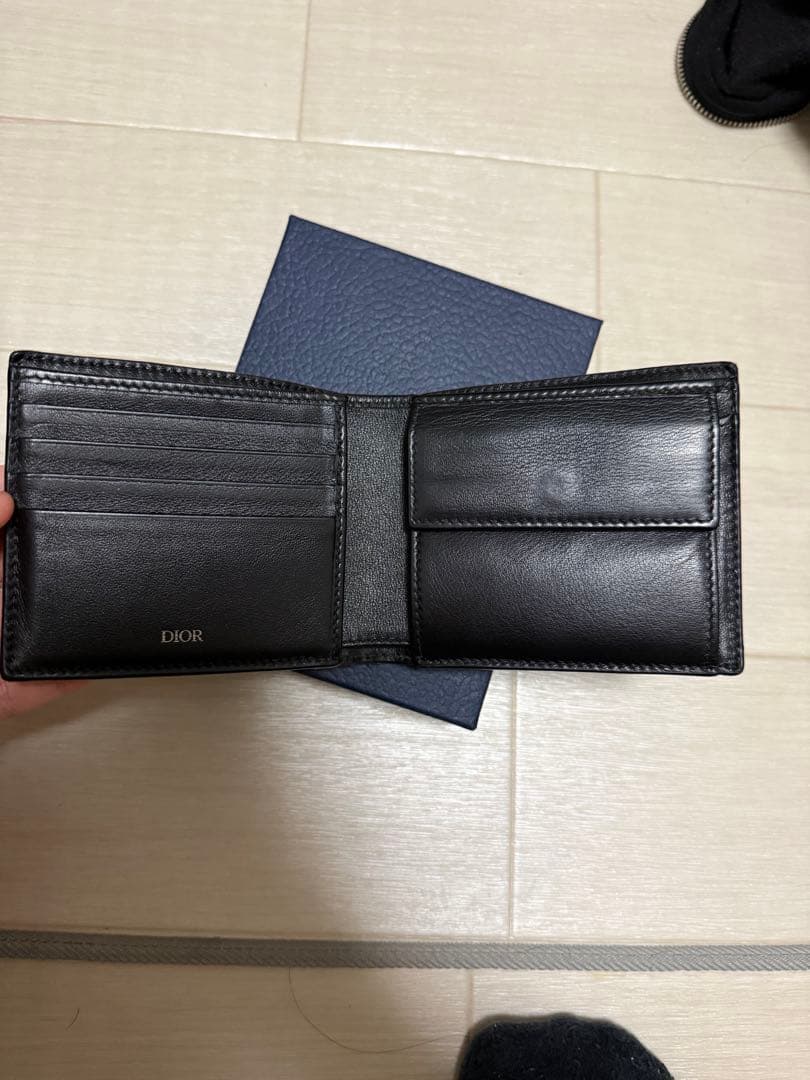 Dior ケース付きウォレット　二つ折り財布 ディオールオブリーク