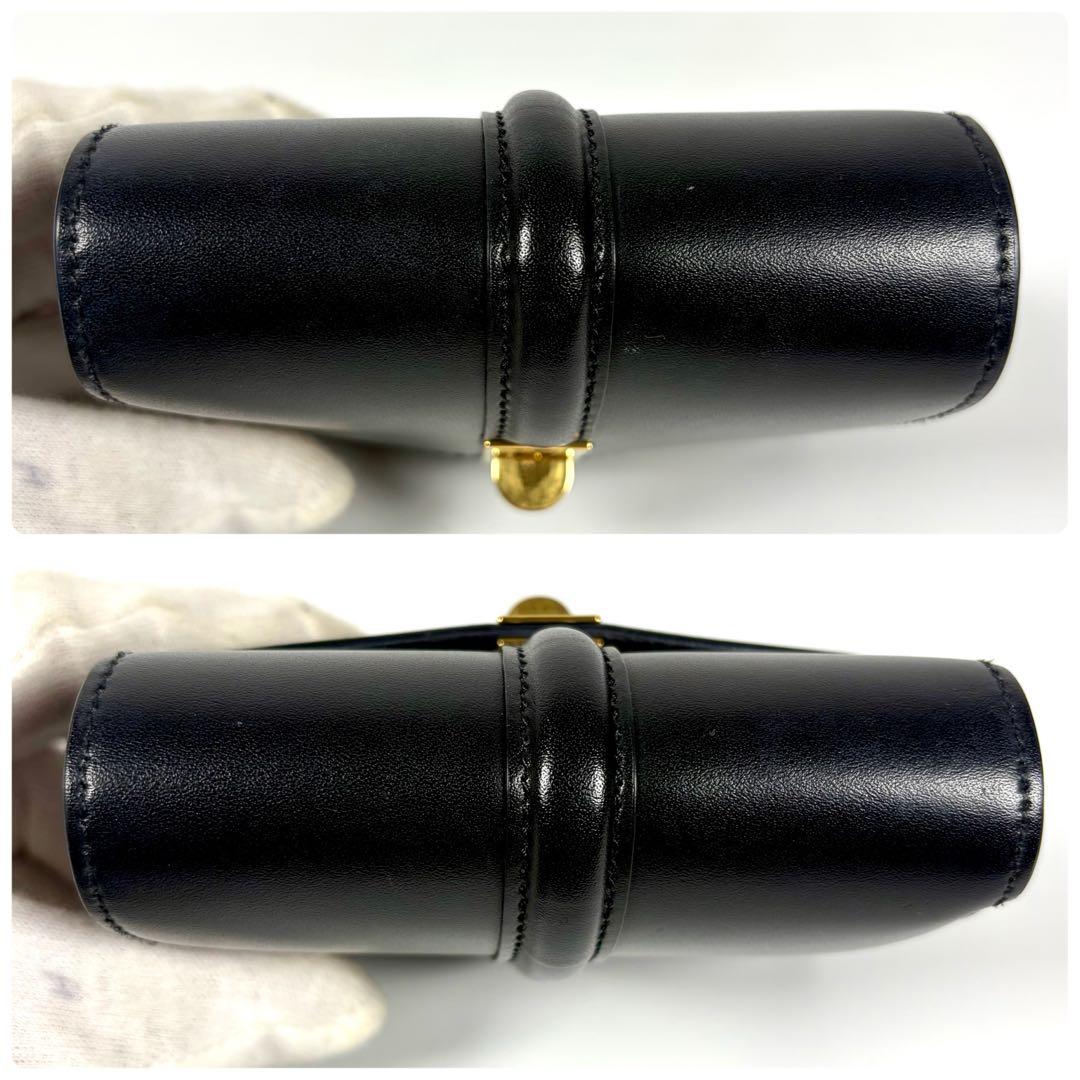 【美品】セリーヌ　三つ折り財布　スモールトリフォールドウォレット　黒
