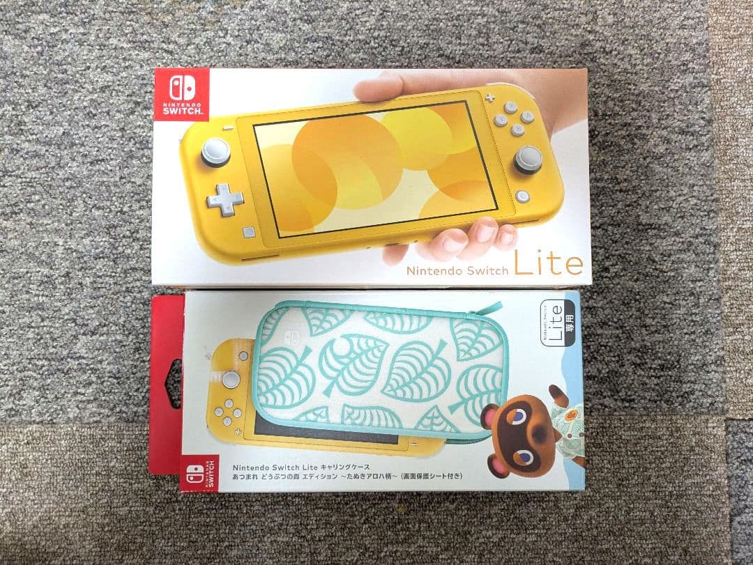 【ほぼ新品】Nintendo Switch Lite イエロー&キャリングケース