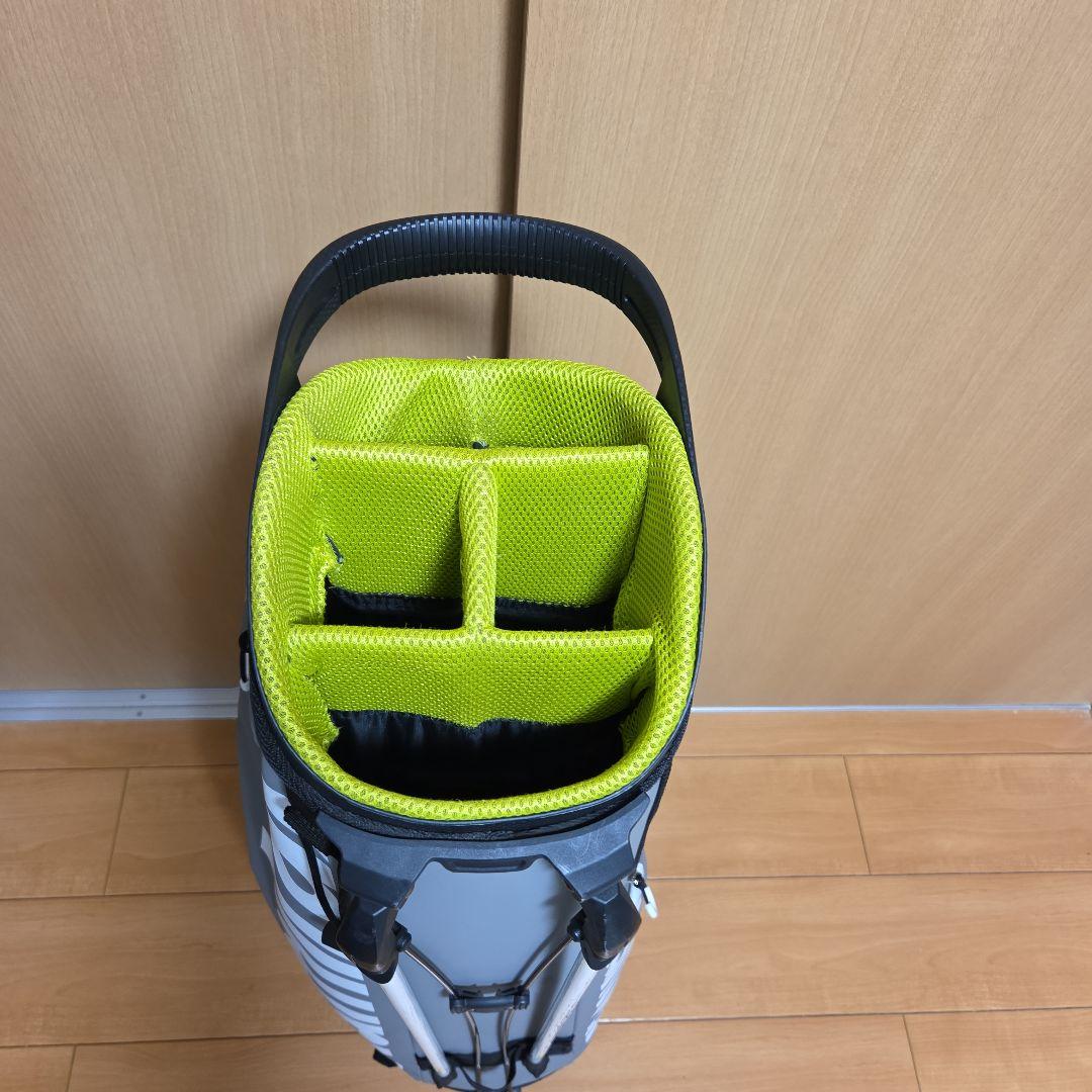 Admiral キャディバッグ グレー/ライムグリーン