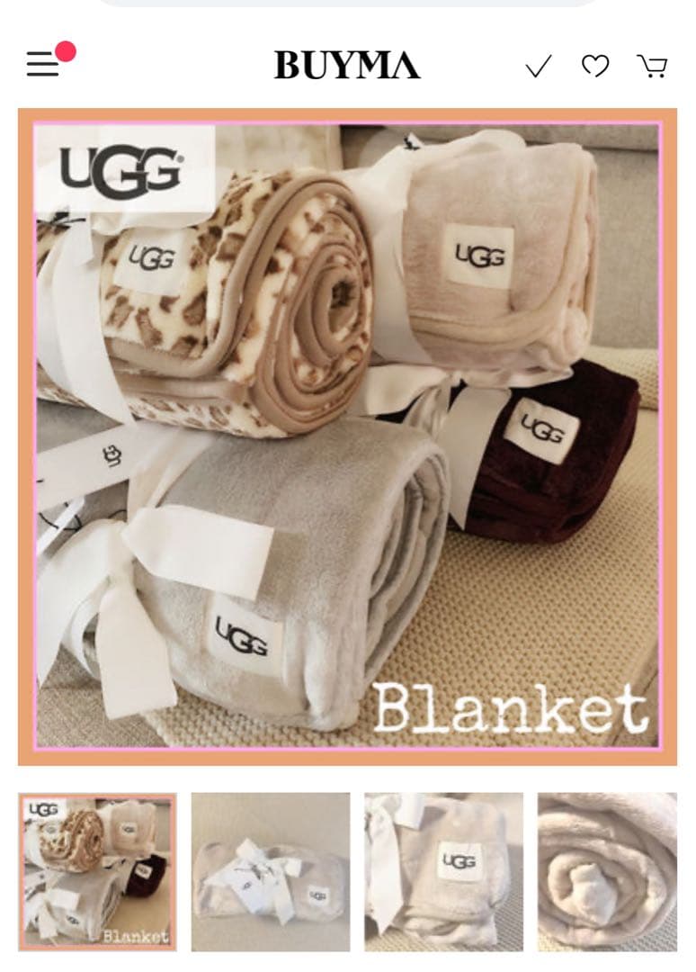 ☆新品・未使用☆UGG ヒョウ柄フリースブランケット