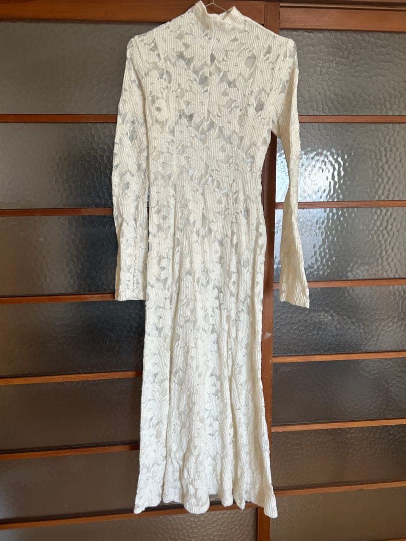 FRAY I.D フラワーストレッチレースワンピース