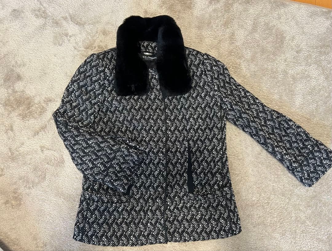 激レア⭐️DOLCE & GABBANA ファー付きジャケット 40