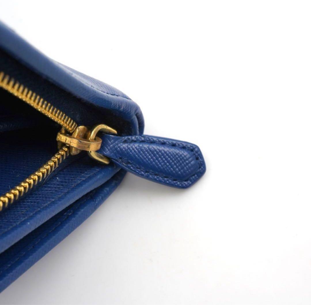 ✨新品未使用・箱保証書付き✨　PRADA ミニ財布　サフィアーノ L字ファスナー