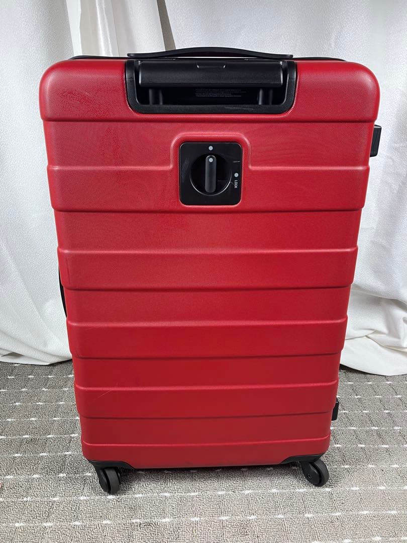 無印良品 ストッパー付き ハードキャリーケース 中型（60L） レッド