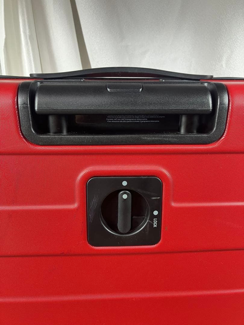 無印良品 ストッパー付き ハードキャリーケース 中型（60L） レッド