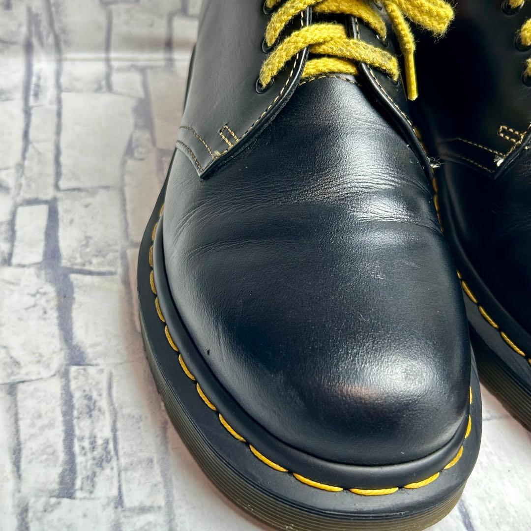 美品✨ドクターマーチン 3ホール 1461 オールイエローステッチ UK7