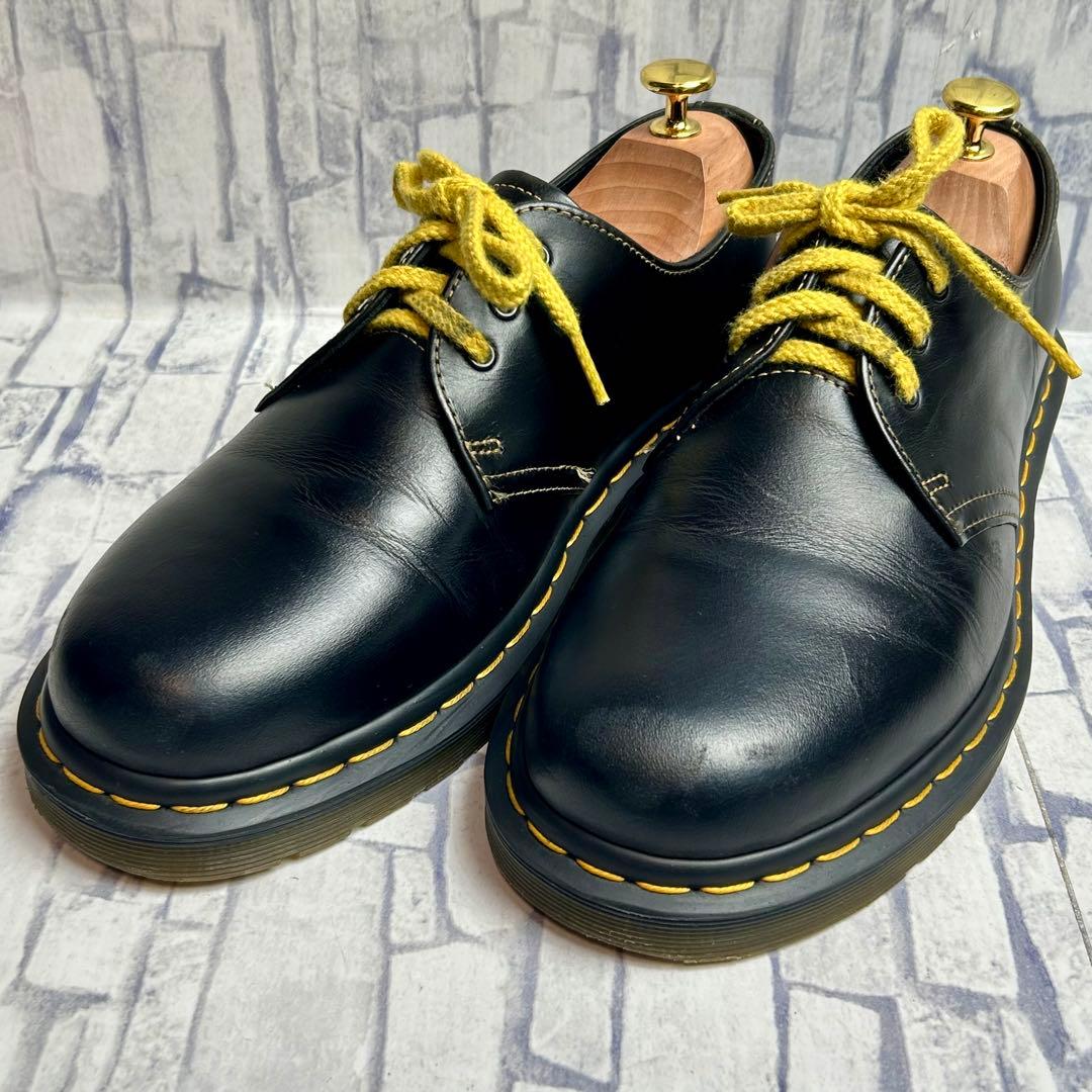 美品✨ドクターマーチン 3ホール 1461 オールイエローステッチ UK7