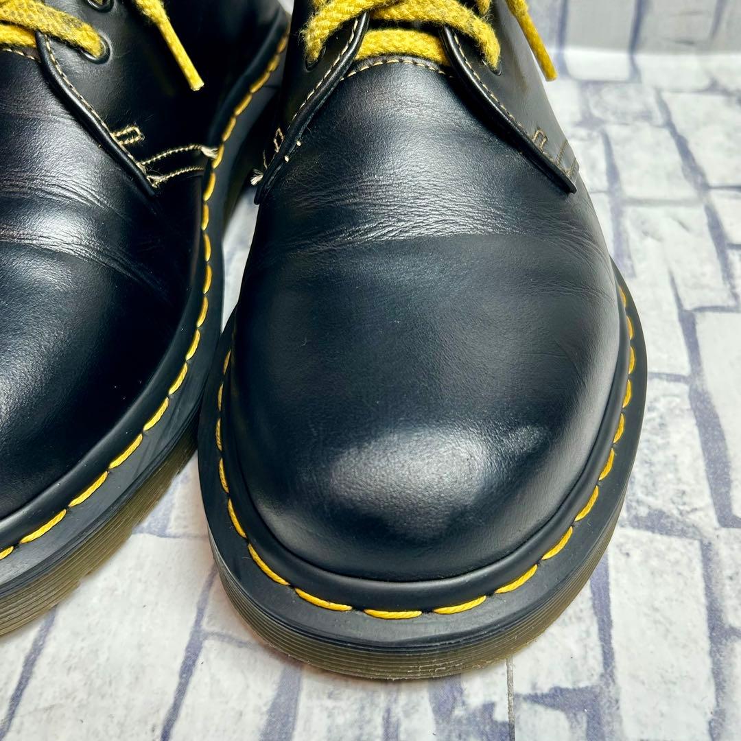 美品✨ドクターマーチン 3ホール 1461 オールイエローステッチ UK7