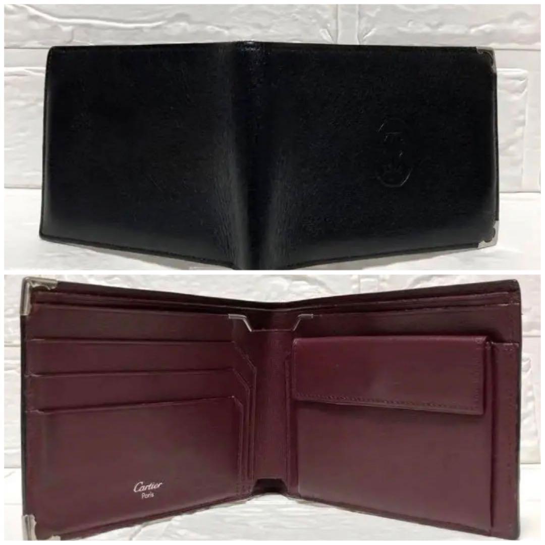 Cartier カルティエ 財布 二つ折 ブラック