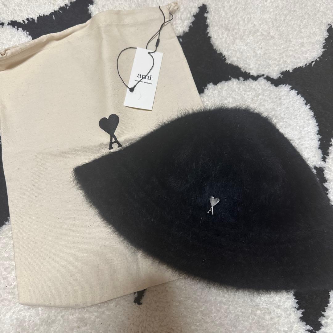 【A氏※2/25迄】ami paris バケットハット 収納袋付き