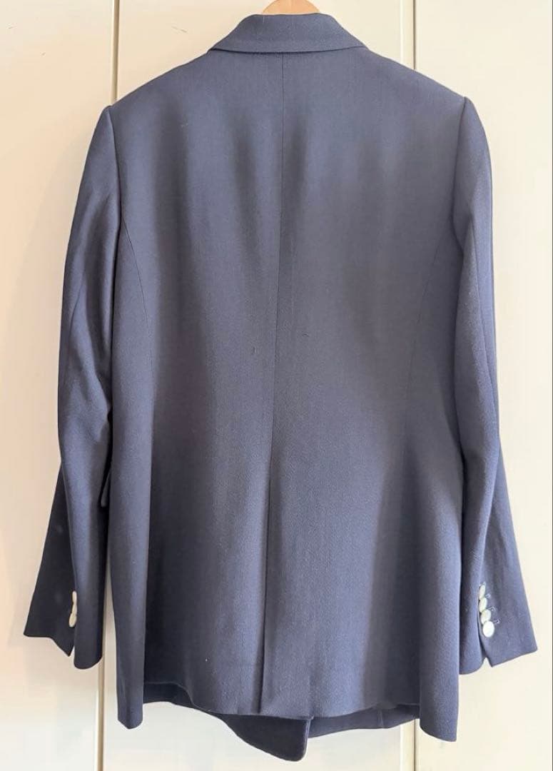 【ebure】エブール　ダブルジャケット　38サイズ　ネイビー