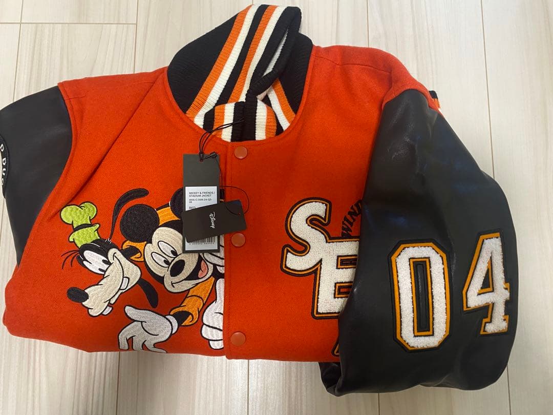 最終値下げWIND AND SEA ディズニーナンバリング スタジアムジャケット
