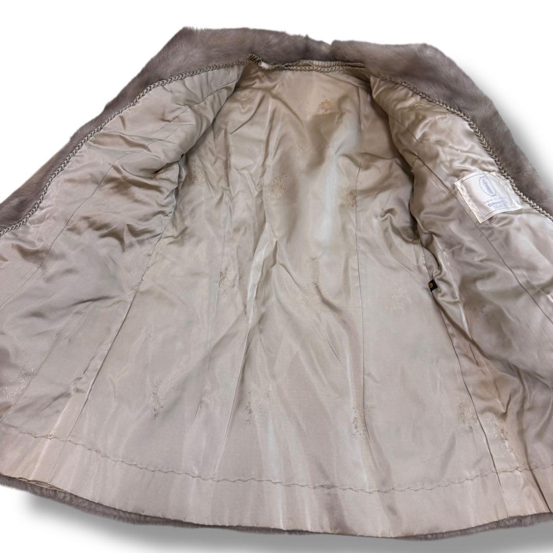 silver blu 1703 サファイヤミンク　毛皮 ファーコート シルバー