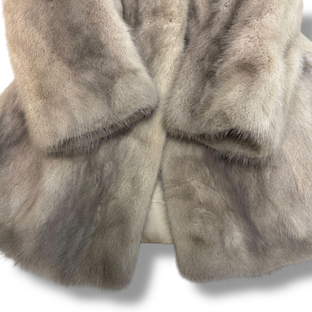 silver blu 1703 サファイヤミンク　毛皮 ファーコート シルバー