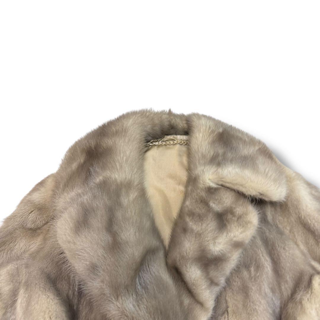 silver blu 1703 サファイヤミンク　毛皮 ファーコート シルバー