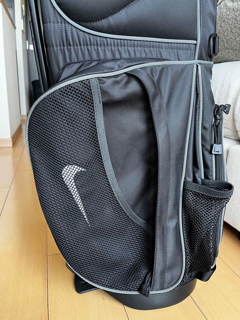 美品NIKE GOLF ナイキゴルフ　スタンド型キャディバッグ　希少旧ロゴ　黒