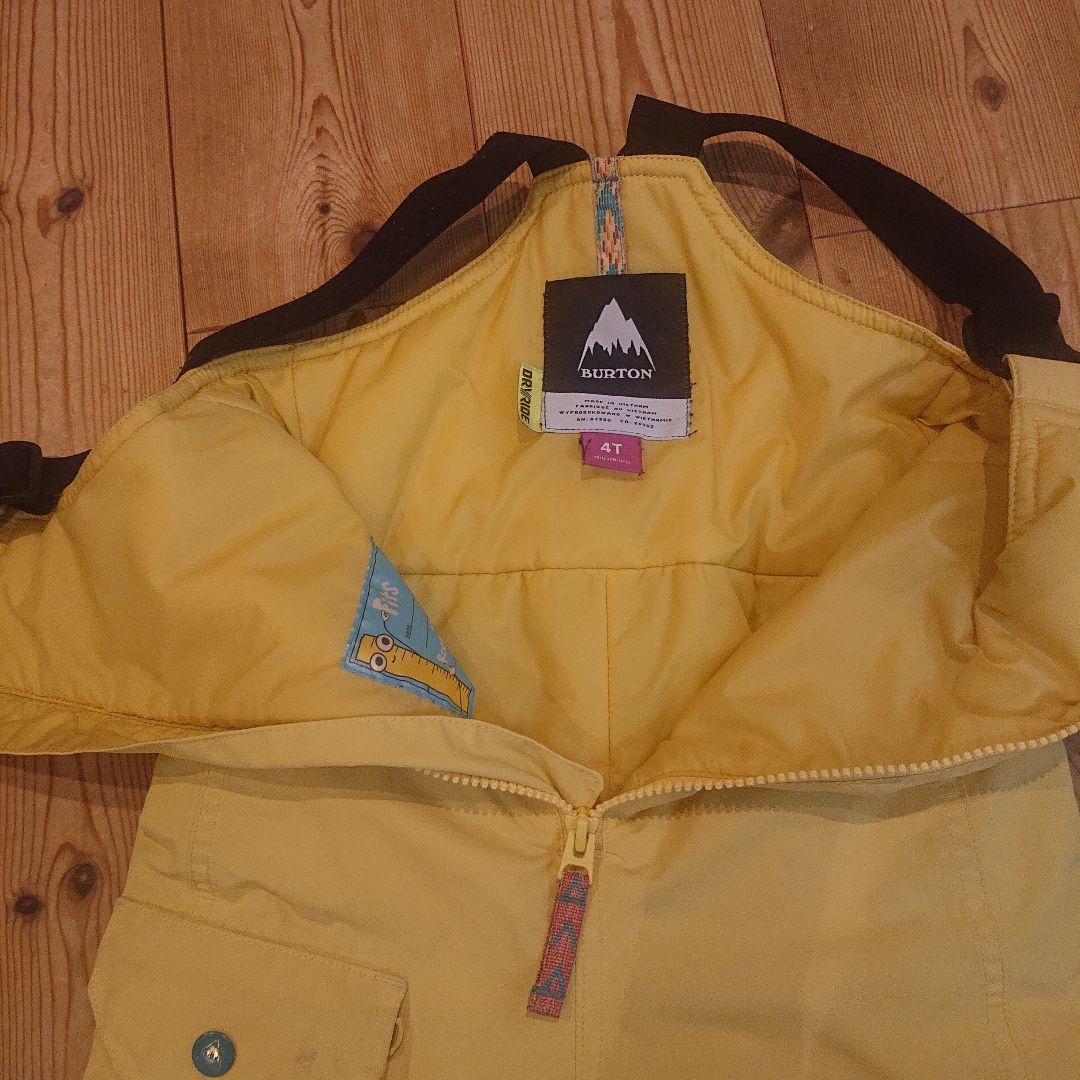 BURTONスノーボードウェアキッズ用 ジャケットとオーバーオールセット