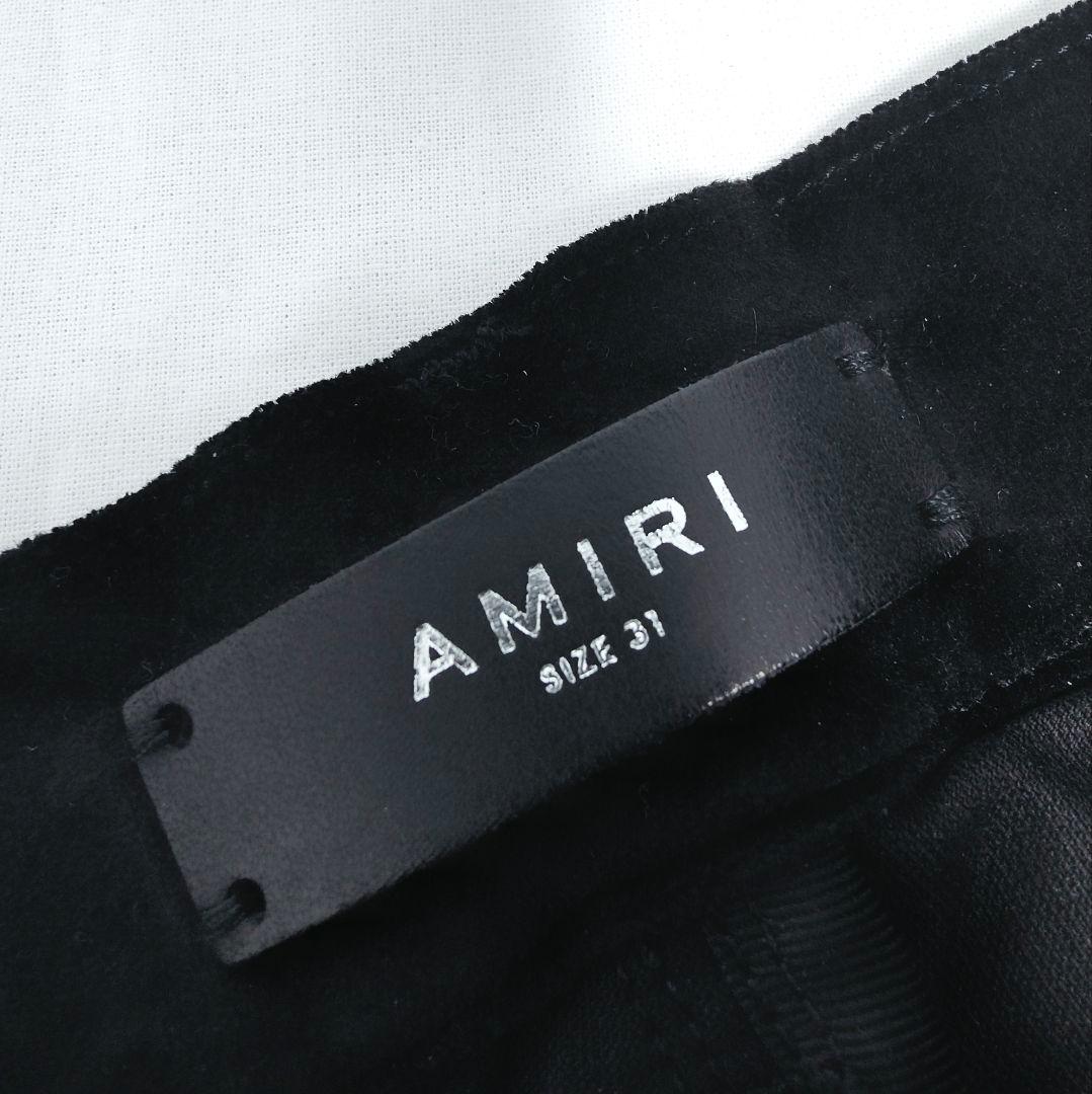 新品 AMIRI 21AW VELOUR SKINNY STACK PANTS
