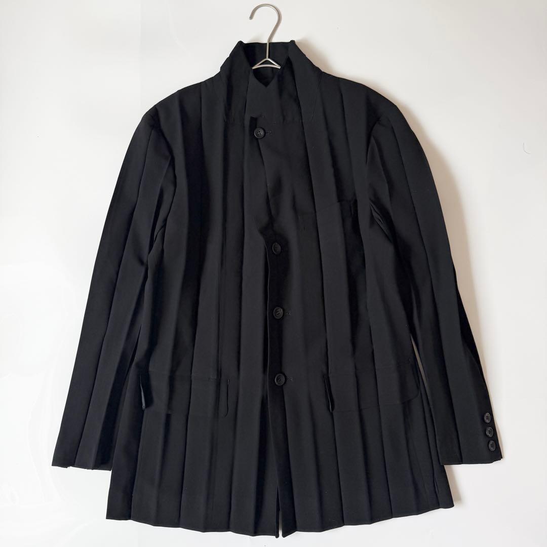 ISSEY MIYAKE プリーツ テーラードジャケット サイズS ブラック