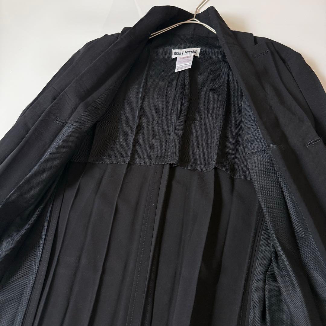ISSEY MIYAKE プリーツ テーラードジャケット サイズS ブラック