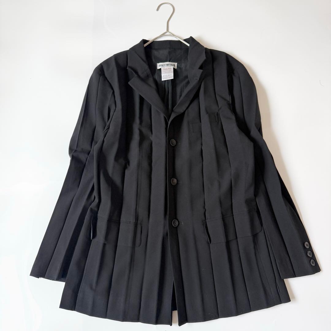 ISSEY MIYAKE プリーツ テーラードジャケット サイズS ブラック