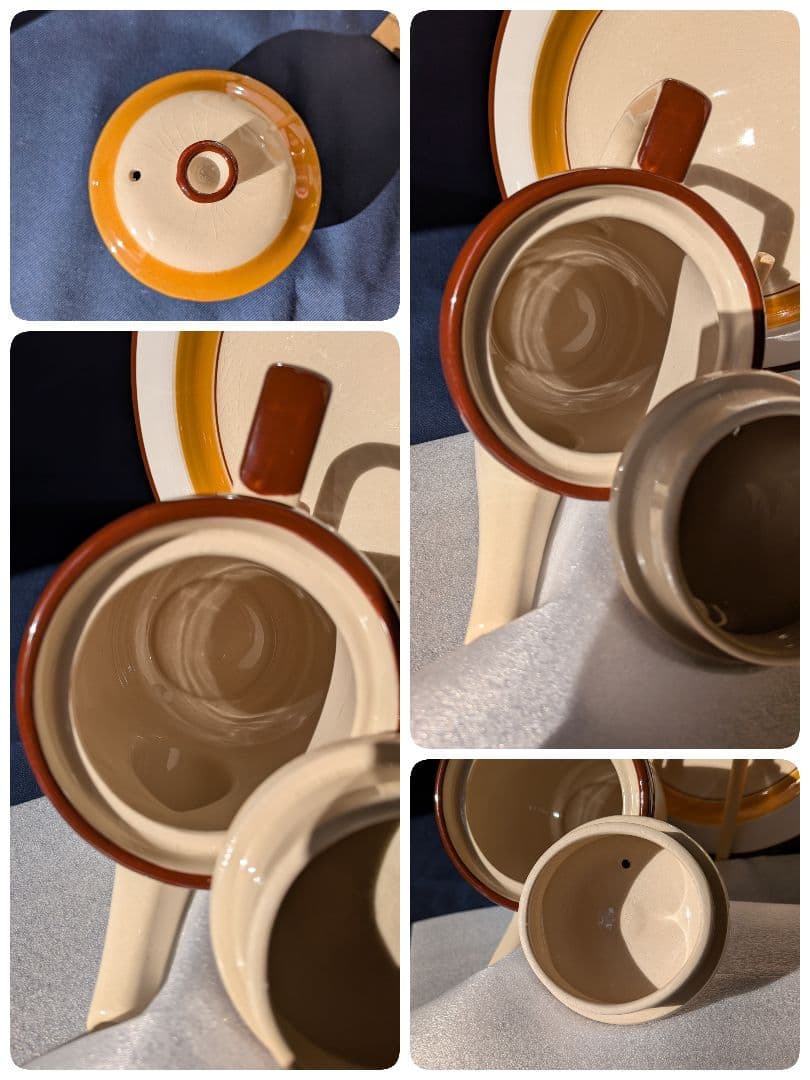 ストーンウェア　ASAKE SOLAR　大皿5枚＆ティー／シュガーポット組合わせ